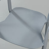 MILLS - Chaise à accoudoirs grise