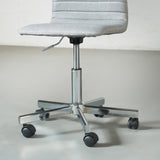 AMANDA - Chaise de bureau en tissu gris