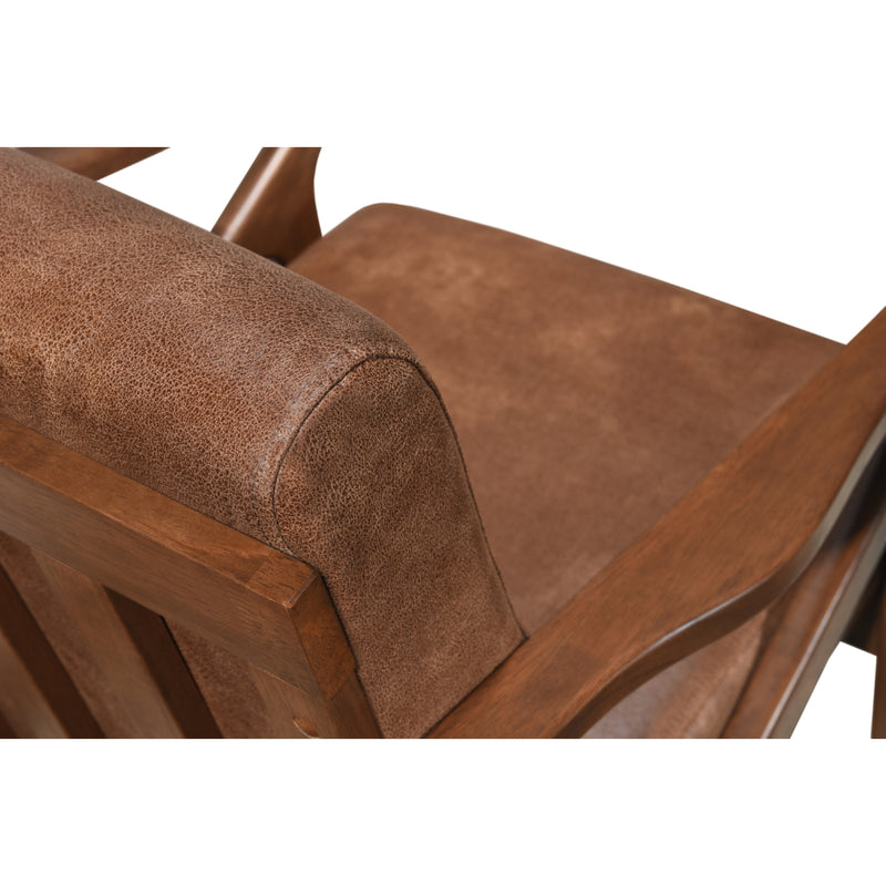 BIANCA Chaise longue en cuir marron
