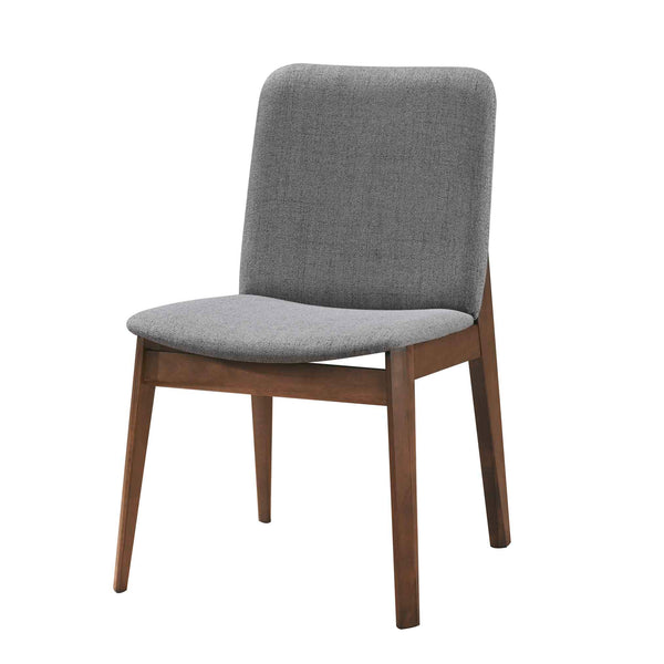 HARRIS - Chaise de salle à manger en tissu gris