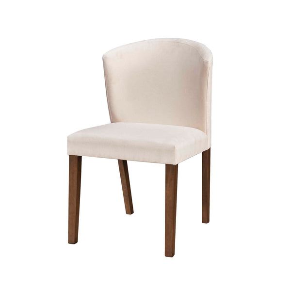 ALICIA - Beige Fabric Dining Chair