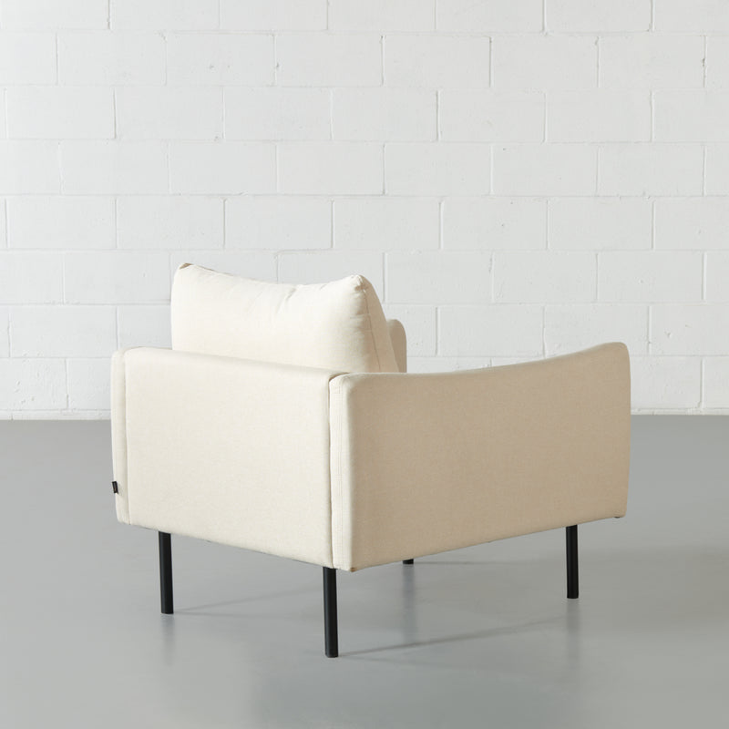MAPLETON - Chaise en tissu beige