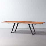 COLTON - table de salle à manger en bois d'Acacia extensible / naturel (200cm - 280 cm)