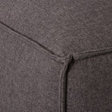 MASON - Module de chaises sans bras en tissu gris foncé