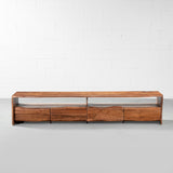 NASHVILLE - meuble télé en bois d'Acacia rustique et moderne (230cm)