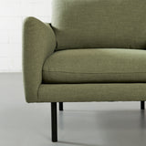 MAPLETON - Chaise en tissu vert