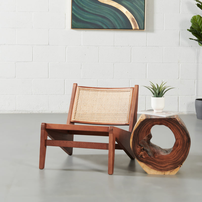 CANBERRA - Chaise longue en bois naturel