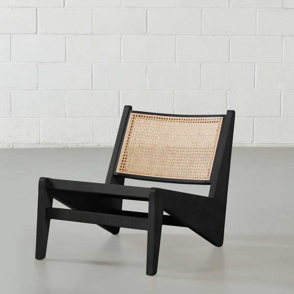 CANBERRA - Chaise longue en bois noir