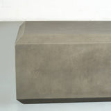 DASANO - Table basse rectangulaire en béton gris