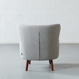 COSTA - Chaise en tissu gris