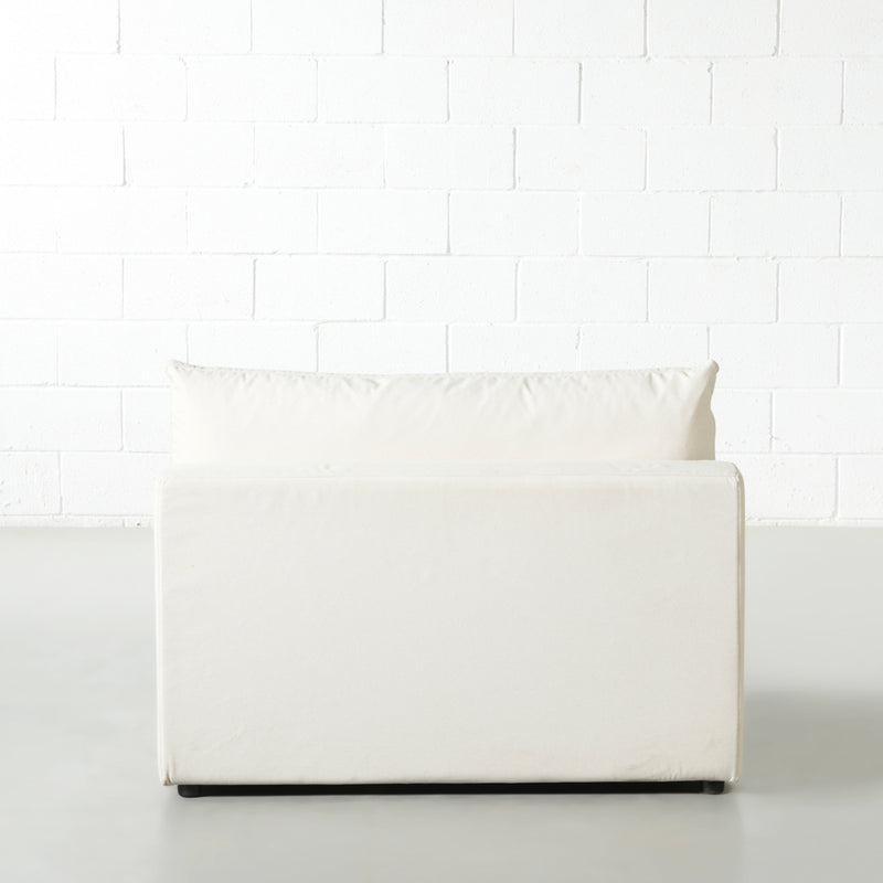 COSMIC - Module de chaise sans bras en tissu crème