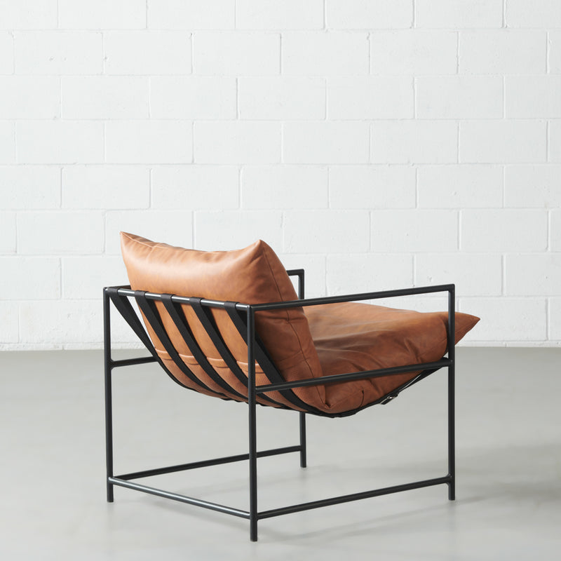 KYOTO - Chaise en cuir végétal brun