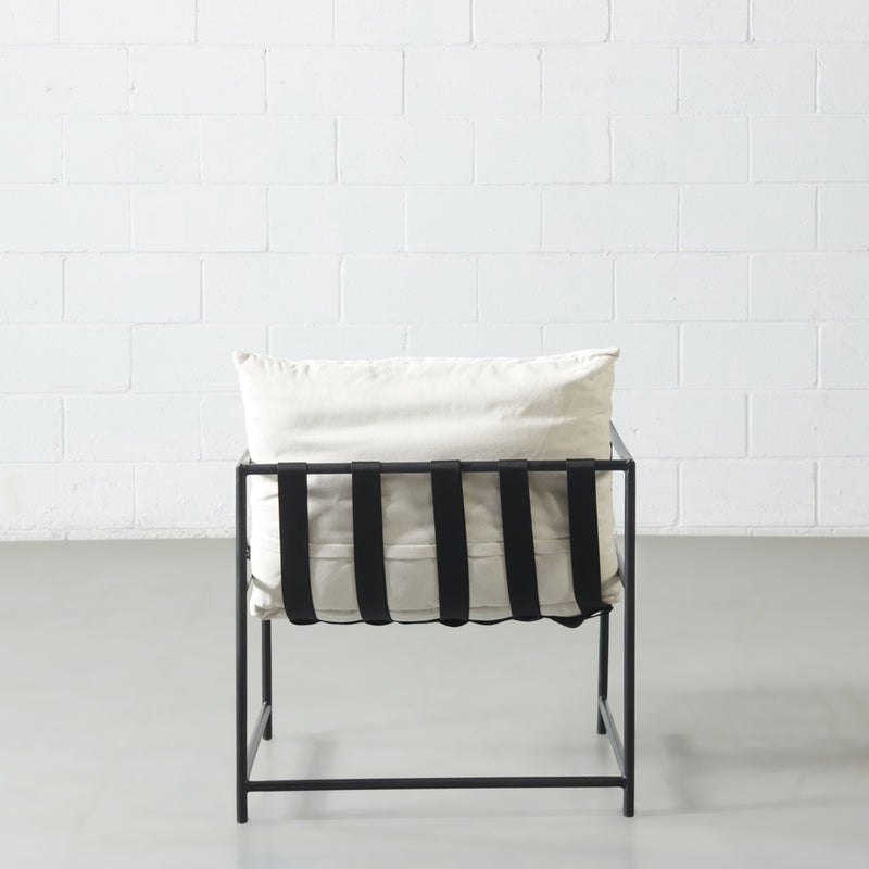 KYOTO - Chaise en tissu crème