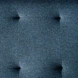 FONDA - Canapé sectionnel en tissu bleu - Droit
