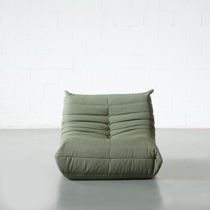 KABINE - Module chaise longue en tissu vert