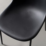 ELLEN - Chaise de salle à manger noire