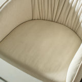 AGNES Chaise longue en tissu beige