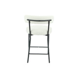 SAMANTHA - Cream Boucle Fabric Counter Stool