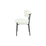 SAMANTHA - Cream Boucle Fabric Dining Chair