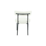 SAMANTHA - Cream Boucle Fabric Dining Chair