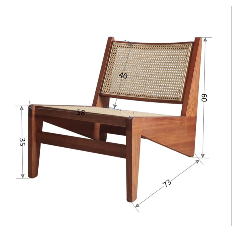 CANBERRA - Chaise longue en bois naturel