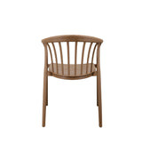 EDITH - Brown UV Resistant Plastic Dining Chair