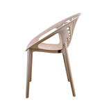 FOLIAGE - Brown UV Resistant Plastic Chair