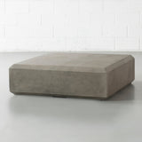 DASANO - Table basse carrée en béton gris