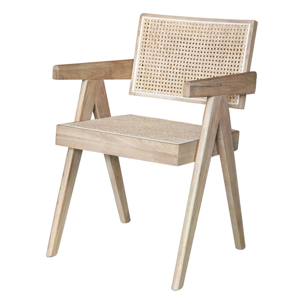 CAPELA - Fauteuil de salle à manger en bois finition chêne