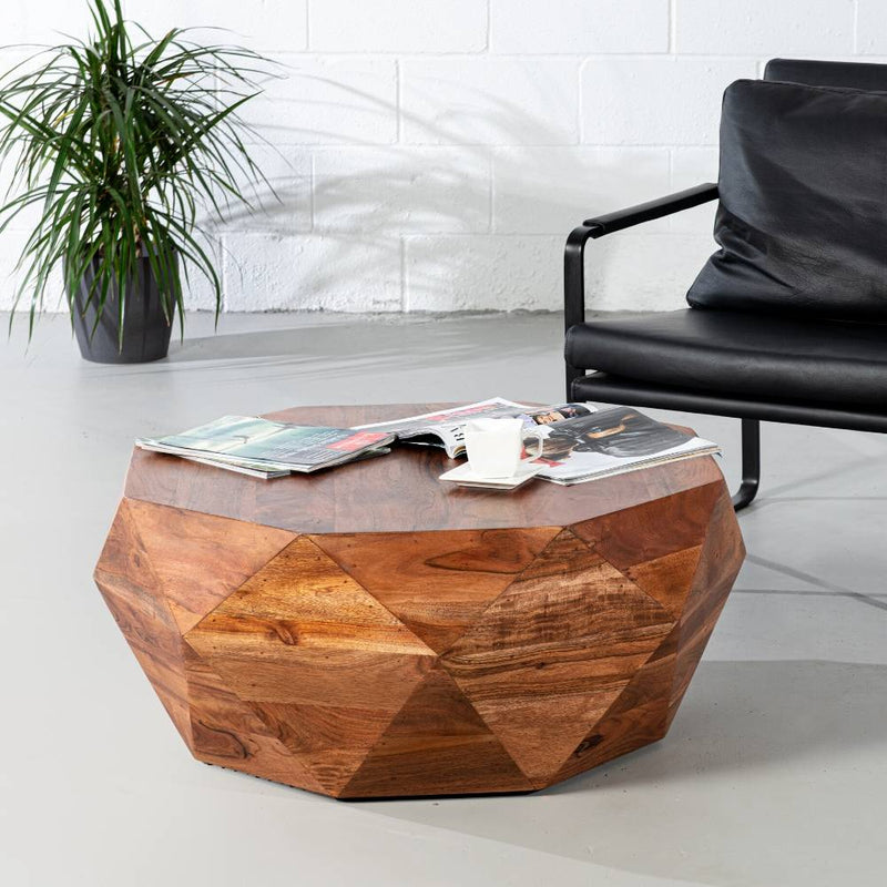 DUPONT - Acacia Wood Diamond Coffee Table - Wazo Furniture