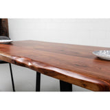 PORTO -  Table de Bar en bois d'Acacia