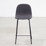 MILAN - Dark Grey Fabric Bar Stool (65 cm +75 cm) - Wazo Furniture