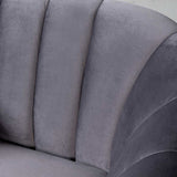 AUDREY - chaise en tissu gris