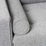 FONDA - canapé sectionnel en tissu gris - droit