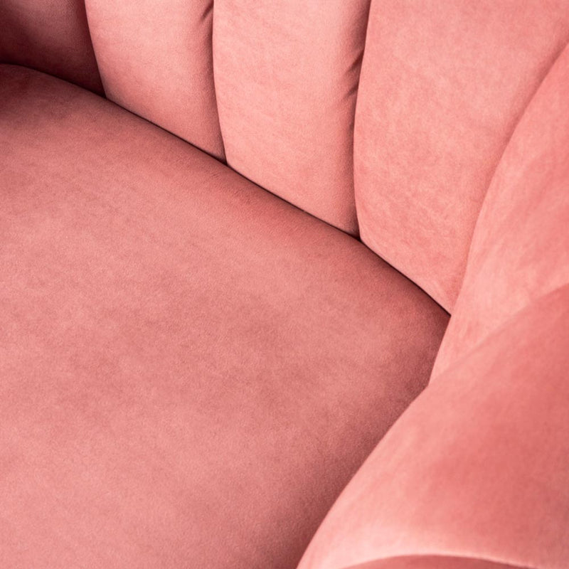 AUDREY - chaise en tissu rose