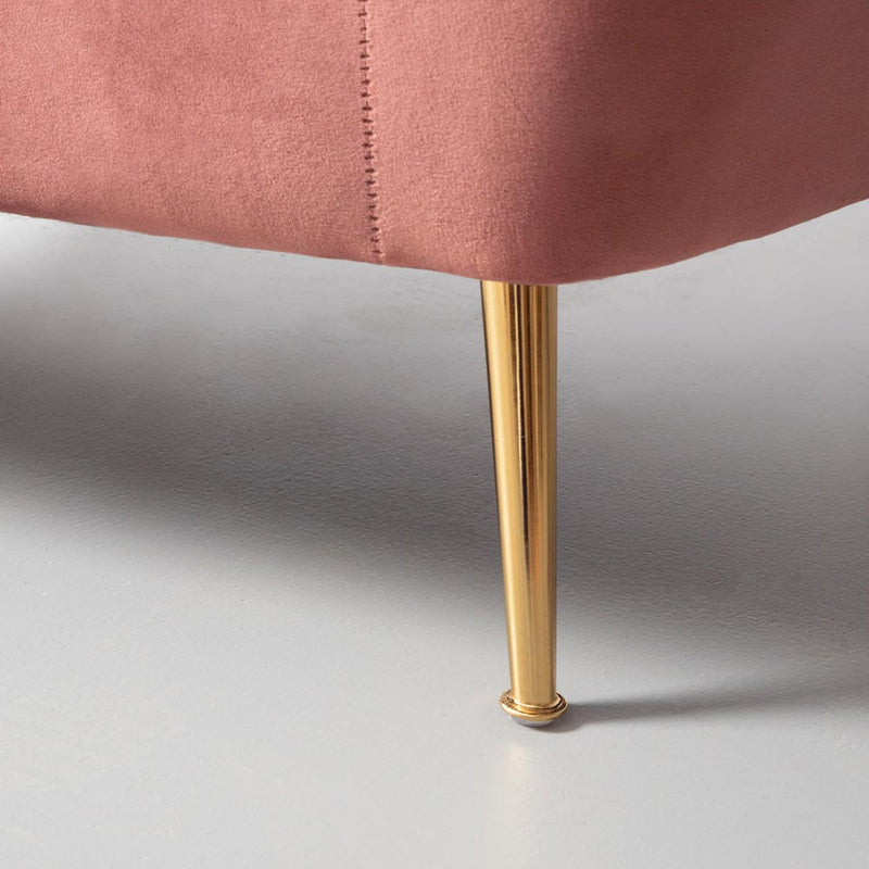 AUDREY - chaise en tissu rose