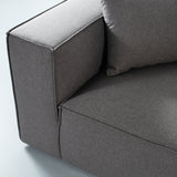 MASON - module de chaise sans accoudoirs en tissu crème