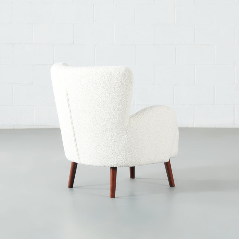 COSTA - Chaise en tissu crème