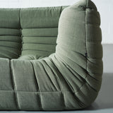 KABINE - Module chaise d'angle en tissu vert