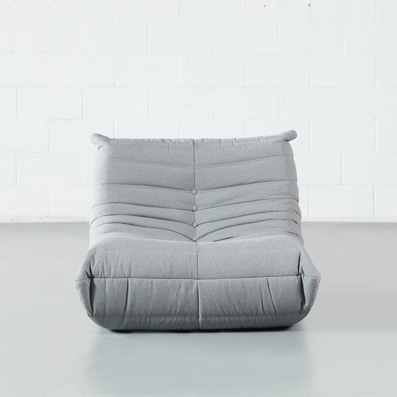 KABINE - Module chaise longue en tissu gris