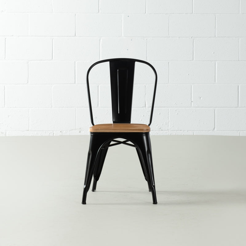 INDUSTRIE - chaise à manger à assise en bois