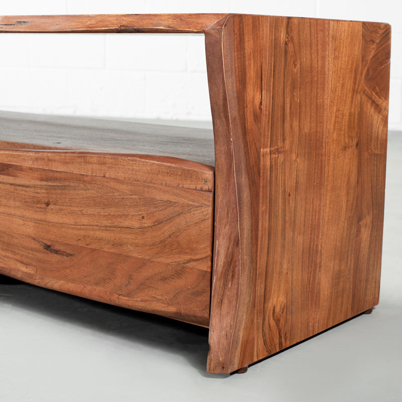 NASHVILLE - meuble télé en bois d'Acacia rustique et moderne (230cm)
