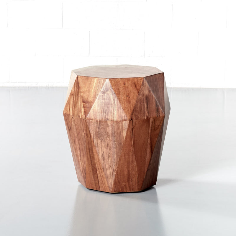 DUPONT - Table d'appoint diamant en bois d'acacia
