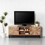 SUNBURST - meuble TV en bois de mangue