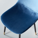 MILAN - chaise à manger en tissu bleu