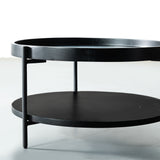 PAVIA - Table basse en acacia noir